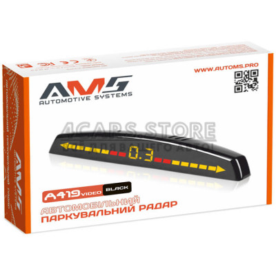 Парковочный радар AMS A419Video Black