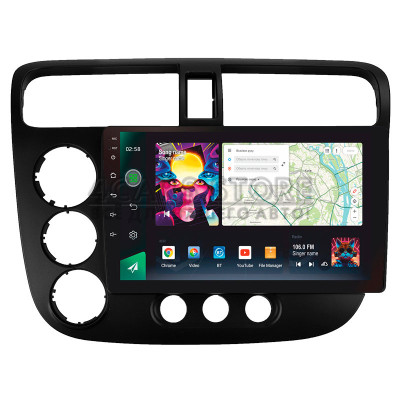 Штатна магнітола SIGMA PRO 9464 ANDROID 10 4+64 Gb 4G DSP Honda Civic 7 2000-2006 9"