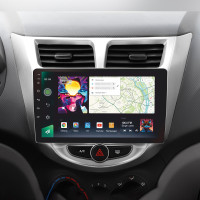 Штатна магнітола SIGMA PRO 9464 ANDROID 10 4+64 Gb 4G DSP Hyundai Solaris 1 2010-2016 9"