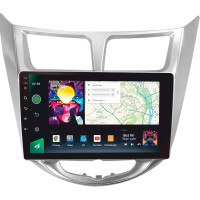Штатна магнітола SIGMA PRO 9464 ANDROID 10 4+64 Gb 4G DSP Hyundai Solaris 1 2010-2016 9"