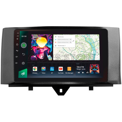 Штатная магнитола SIGMA PRO 9464 ANDROID 10 4+64 Gb 4G DSP Mercedes Benz Smart Fortwo 2 2010-2015 (F1) 9"