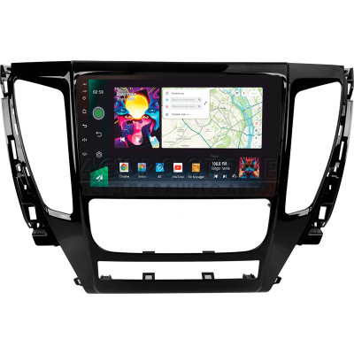 Штатна магнітола SIGMA PRO 9464 ANDROID 10 4+64 Gb 4G DSP Mitsubishi Pajero Sport 3 2016-2018 9"