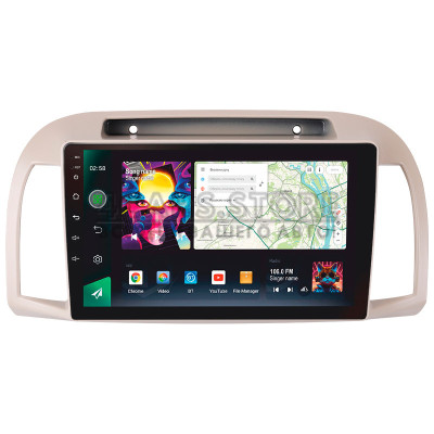 Штатна магнітола SIGMA PRO 9464 ANDROID 10 4+64 Gb 4G DSP Nissan March Micra 3 K12 2002-2010 9"