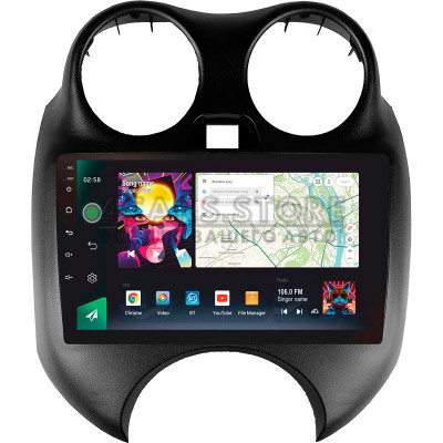Штатна магнітола SIGMA PRO 9464 ANDROID 10 4+64 Gb 4G DSP Nissan March Micra K13 2010-2013 9"
