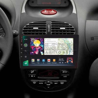 Штатная магнитола SIGMA PRO 9464 ANDROID 10 4+64 Gb 4G DSP Peugeot 206 1998-2012 9" (L1)
