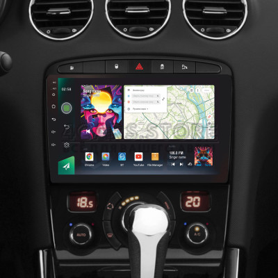 Штатная магнитола SIGMA PRO 9464 ANDROID 10 4+64 Gb 4G DSP Peugeot 408 1 T7 2012-2020 For Peugeot 308 2007-2015 9"