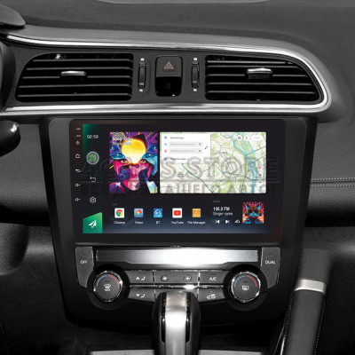 Штатна магнітола SIGMA PRO 9464 ANDROID 10 4+64 Gb 4G DSP Renault Kadjar 2015-2017 9"