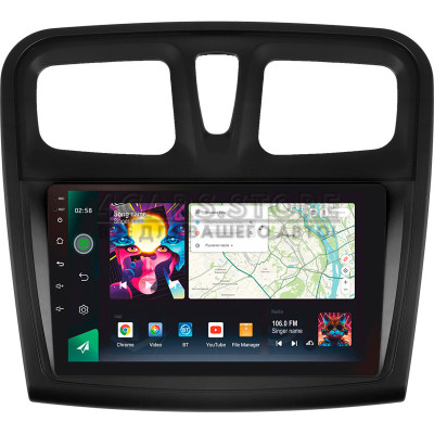 Штатная магнитола SIGMA PRO 9464 ANDROID 10 4+64 Gb 4G DSP Renault Logan 2 2012-2022 Sandero 2 2013-2022 (F1) (A) 9"