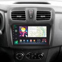 Штатная магнитола SIGMA PRO 9464 ANDROID 10 4+64 Gb 4G DSP Renault Logan 2 2012-2022 Sandero 2 2013-2022 (F1) (B) 9" (L1)