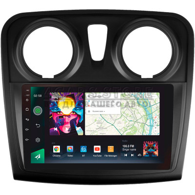 Штатная магнитола SIGMA PRO 9464 ANDROID 10 4+64 Gb 4G DSP Renault Logan 2 2012-2022 Sandero 2 2013-2022 (F2) (A) 9"