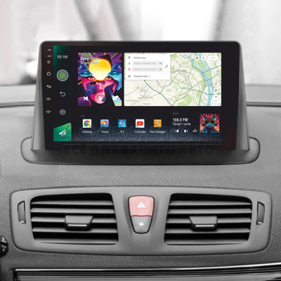 Штатная магнитола SIGMA PRO 9464 ANDROID 10 4+64 Gb 4G DSP Renault Megane 3 2008-2014 9" (L1)