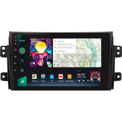 Штатная магнитола SIGMA PRO 9464 ANDROID 10 4+64 Gb 4G DSP Suzuki SX4 1 2006-2014 9"
