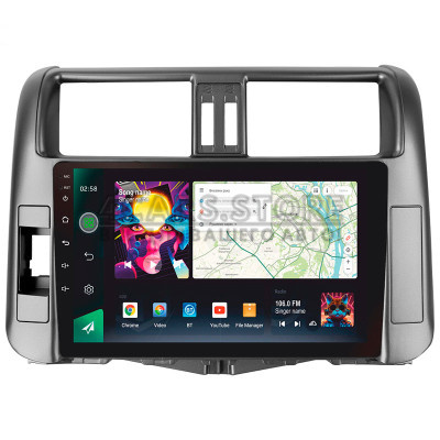 Штатна магнітола SIGMA PRO 9464 ANDROID 10 4+64 Gb 4G DSP Toyota Land Cruiser Prado 150 2009-2013 (A) 9"