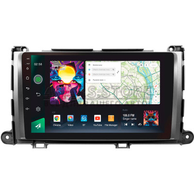Штатна магнітола SIGMA PRO 9464 ANDROID 10 4+64 Gb 4G DSP Toyota Sienna 3 XL30 2010 - 2014 9"