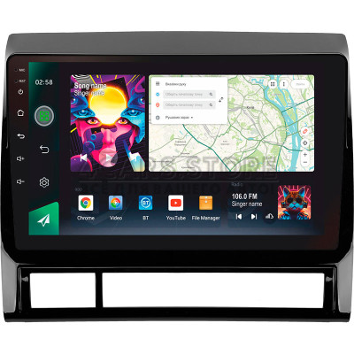 Штатна магнітола SIGMA PRO 9464 ANDROID 10 4+64 Gb 4G DSP Toyota Tacoma 2 N200 Hilux 2005-2015 9" (L1)