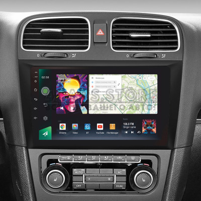 Штатна магнітола SIGMA PRO 9464 ANDROID 10 4+64 Gb 4G DSP Volkswagen Golf 6 2008-2016 9"