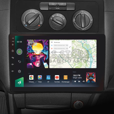 Штатна магнітола SIGMA PRO 10464 ANDROID 10 4+64 Gb 4G DSP Volkswagen Caddy 2K 3 III 2004 - 2010 10"