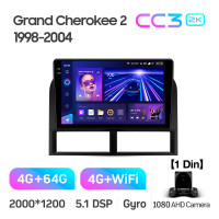 Штатная магнитола Teyes CC3 4+64 Gb Jeep Grand Cherokee II WJ (1 Din) 1998-2004 (CAN BUS) 9" 1din 2k (L2)