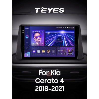 Штатная магнитола Teyes CC3 4+64 Gb Kia Cerato 4 (1 Din) 2018-2020 9" 1din 2k