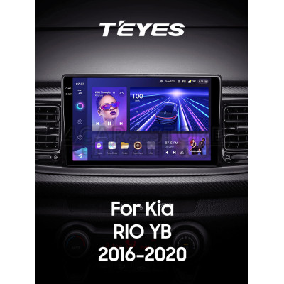 Штатна магнітола Teyes CC3 4+64 Gb Kia RIO YB KX Cross (1 Din) 2016-2020 9" 1din 2k