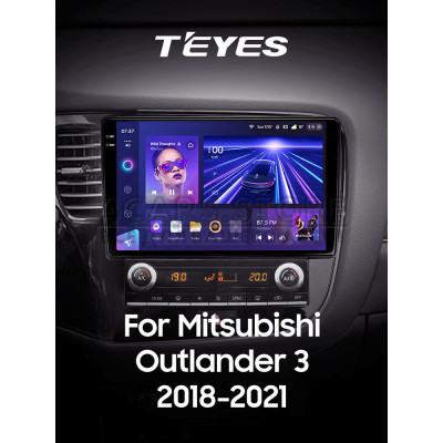 Штатная магнитола Teyes CC3 4+64 Gb Mitsubishi Outlander 3 GF0W GG0W (1 Din) 2012-2018 (B) 10" 1din 2k