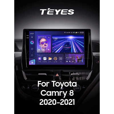 Штатная магнитола Teyes CC3 4+64 Gb Toyota Camry 8 XV70 (1 Din) 2020-2023 10" 1din 2k