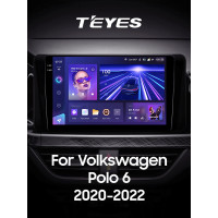 Штатна магнітола Teyes CC3 4+64 Gb Volkswagen Polo Mk6 VI 6 (F3) (1 Din) 2020-2022 10" 1din 2k