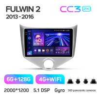 Штатная магнитола Teyes CC3 6+128 Gb з коловим оглядом 360° Chery Fulwin 2 Very A13 (F1) 2013 - 2016 9" 2k