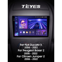 Штатна магнітола Teyes CC3 6+128 Gb з коловим оглядом 360° Fiat Ducato 3 For Peugeot Boxer 2 For Citroen Jumper 2 2006-2022 (A) 9" 2k