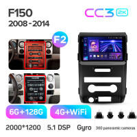 Штатная магнитола Teyes CC3 6+128 Gb с обзором 360° Ford F150 P415 Raptor 2008-2014 (F2) 9" 2k (L2)