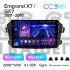 Штатна магнітола Teyes CC3 6+128 Gb з коловим оглядом 360° Geely Emgrand X7 1 GX7 EX7 2011-2019 9" 2k