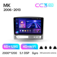 Штатна магнітола Teyes CC3 6+128 Gb з коловим оглядом 360° Geely MK 1 2006-2013 9" 2k