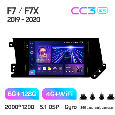 Штатная магнитола Teyes CC3 6+128 Gb с круговым обзором 360° GREAT WALL Hover Haval F7