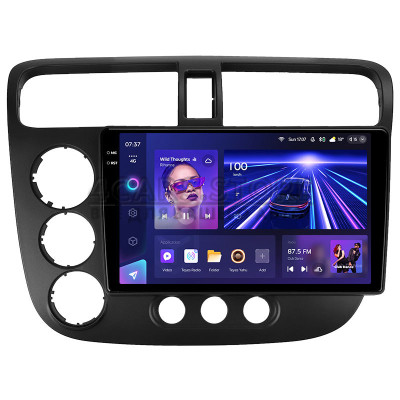 Штатна магнітола Teyes CC3 6+128 Gb з коловим оглядом 360° Honda Civic 7 2000-2006 9" 2k