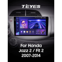 Штатная магнитола Teyes CC3 6+128 Gb с круговым обзором 360° Honda Jazz 2 GG Fit 2 2007 - 2014 10" 2k
