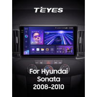 Штатная магнитола Teyes CC3 6+128 Gb с круговым обзором 360° Hyundai Sonata NF 2008-2010 (F1) 9" 2k