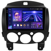 Штатная магнитола Teyes CC3 6+128 Gb с круговым обзором 360° Mazda 2 DE 2007-2014 9" 2k