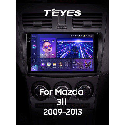 Штатная магнитола Teyes CC3 6+128 Gb с круговым обзором 360° Mazda 3 2 2009-2013 9" 2k