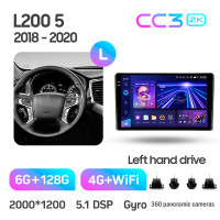 Штатна магнітола Teyes CC3 6+128 Gb з коловим оглядом 360° Mitsubishi L200 5 2018-2020 (F1) 9" 2k