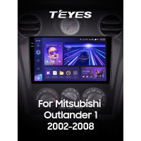 Штатна магнітола Teyes CC3 6+128 Gb з коловим оглядом 360° Mitsubishi Outlander 1 2002-2008 (F1) 9" 2k
