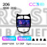 Штатная магнитола Teyes CC3 6+128 Gb с круговым обзором 360° Peugeot 206 1998-2012 9" 2k (L1)