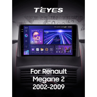 Штатна магнітола Teyes CC3 6+128 Gb з коловим оглядом 360° Renault Megane 2 2002-2009 9" 2k
