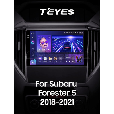 Штатная магнитола Teyes CC3 6+128 Gb с круговым обзором 360° Subaru Forester 5 2018-2023 9" 2k