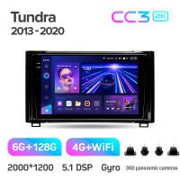 Штатная магнитола Teyes CC3 6+128 Gb с круговым обзором 360° Toyota Tundra XK50 2013-2020 9" 2k