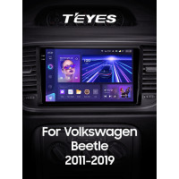 Штатна магнітола Teyes CC3 6+128 Gb з коловим оглядом 360° Volkswagen Beetle A5 2011-2019 9" 2k