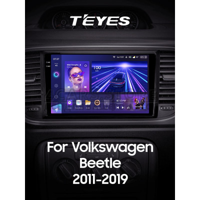 Штатна магнітола Teyes CC3 6+128 Gb з коловим оглядом 360° Volkswagen Beetle A5 2011-2019 9" 2k