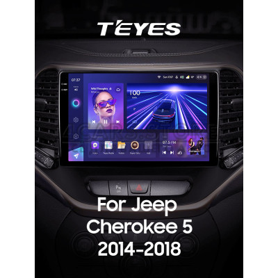 Штатная магнитола Teyes CC3 6+128 Gb с круговым обзором 360° Jeep Cherokee 5 KL 2014-2018 10" 2k