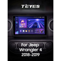 Штатна магнітола Teyes CC3 6+128 Gb з коловим оглядом 360° Jeep Wrangler 4 JL 2018-2019 9" 2k (L1)
