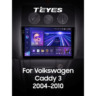 Штатна магнітола Teyes CC3 6+128 Gb з коловим оглядом 360° Volkswagen Caddy 2K 3 III 2004 - 2010 10" 2k