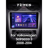 Штатна магнітола Teyes CC3 6+128 Gb з коловим оглядом 360° Volkswagen Scirocco 3 III Mk3 2008-2014 (F3) 9" 2k